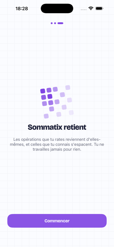 Écran d'accueil de Sommatix
