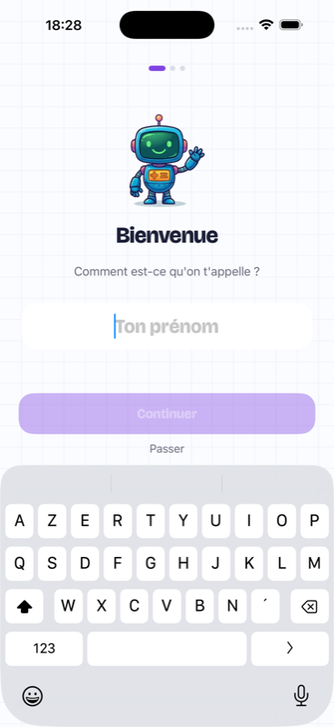 Premiers pas dans l'application